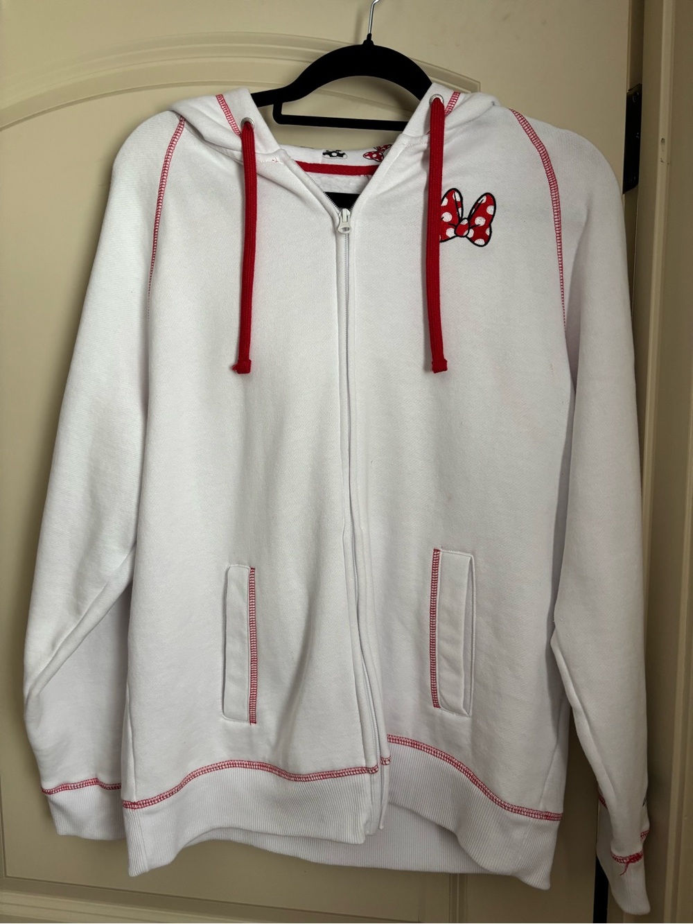 Minnie Mouse Zip Up Jacket With Hoodie For Women Size XXL